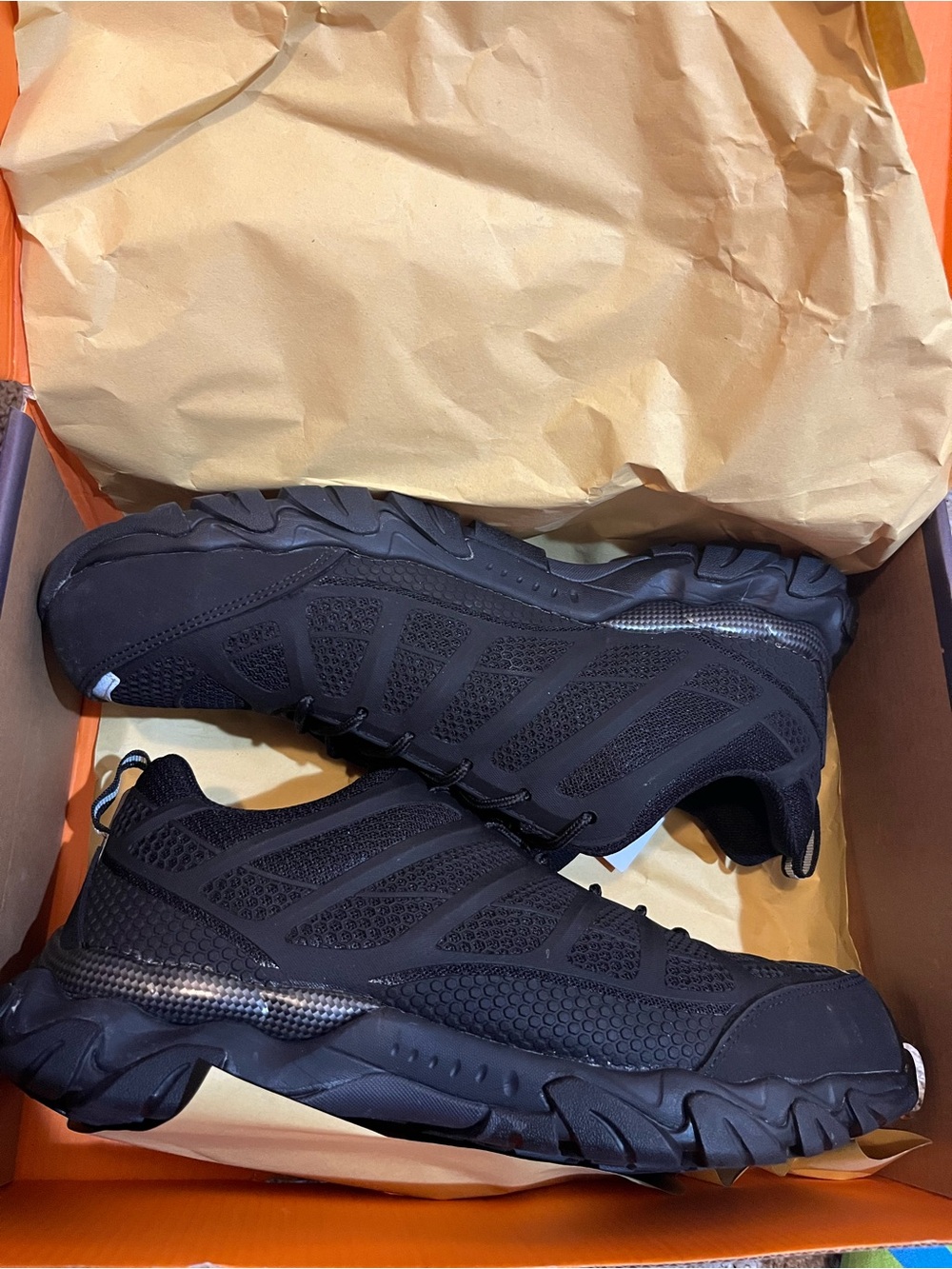 Safety Shoe for Men & Women - All-Black Athletic Work Shoe (Steel Toe)